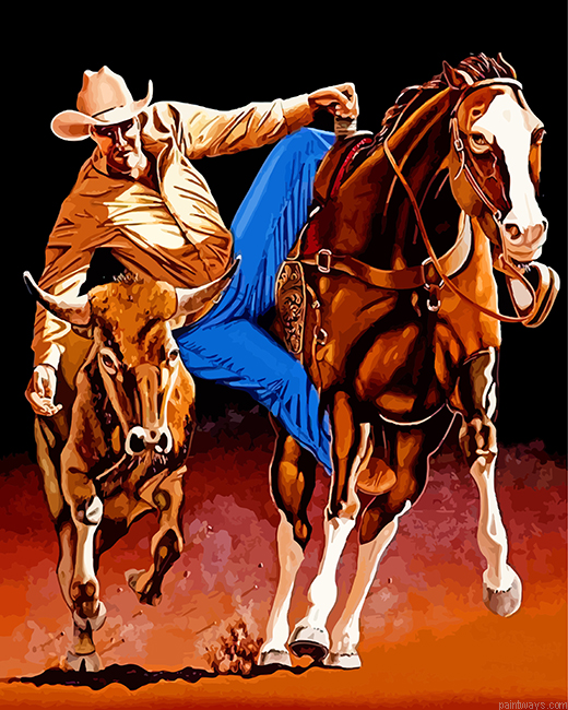 Rodeo Cowboy Painting By Numbers.png
