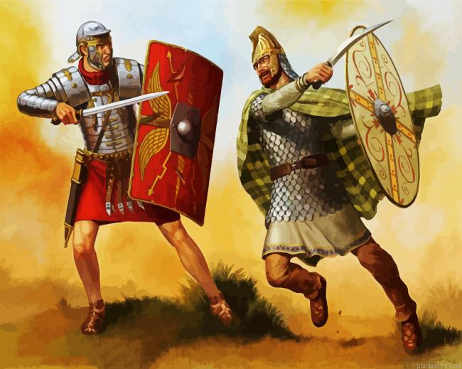 Roman Gladiators Painting By Numberss.png