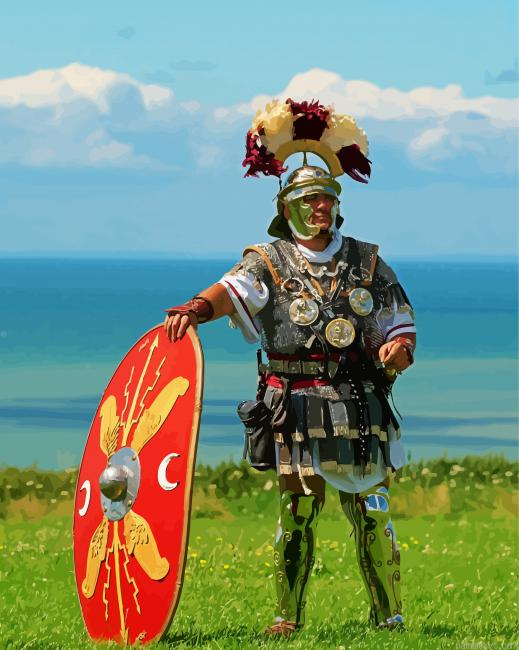 Roman Warrior With Shield Painting By Numberss.png
