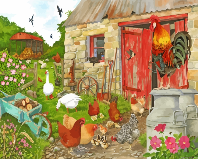 Roosters Farm Painting By Numbers.png