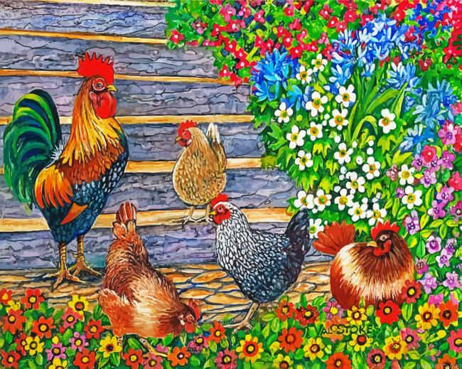 Roster And Hen Painting By Numberss.png