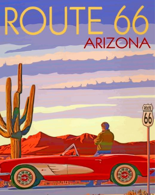 Route 66 Poster Painting By Numbers.png