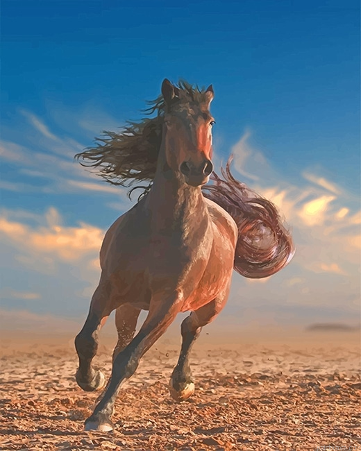 Running Horse New Painting By Numberss.png