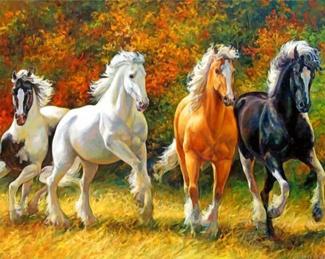 Running Horses Painting By Numbers.png