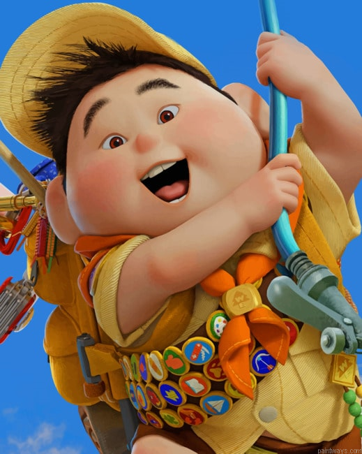 Russell From Up Animations Painting By Numberss.png