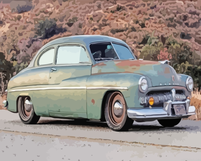 Rusty Old Tesla Painting By Numberss.png