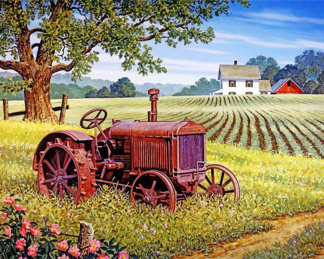 Rusty Tractor Painting By Numbers.png