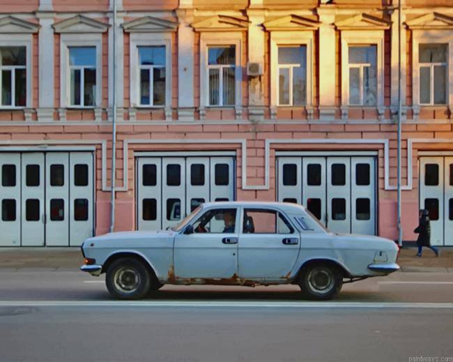 Rusty White Car New Painting By Numberss.png