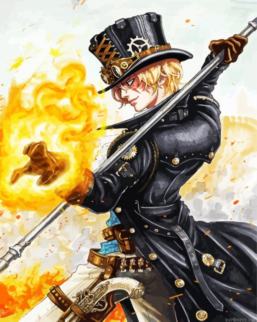 Sabo Anime Character Painting By Numberss.png
