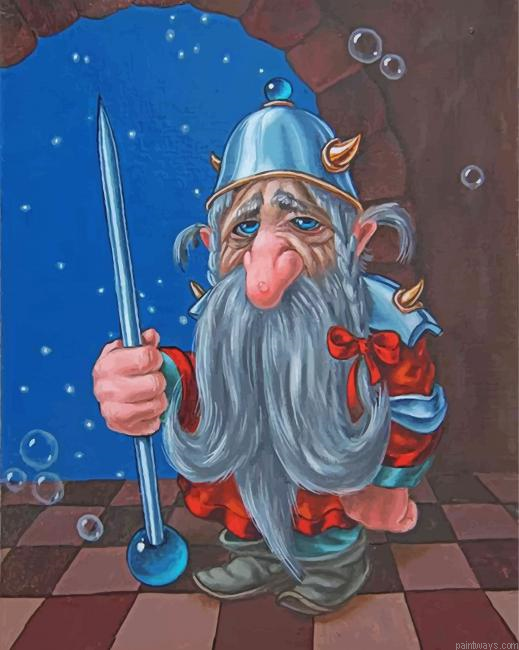 Sad Dwarf Painting By Numbers.png