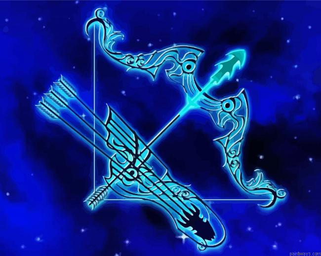 Sagittarius Sign Painting By Numberss.png