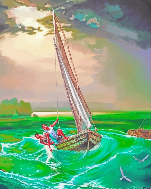 Sailing In Waves Painting By Numberss.png