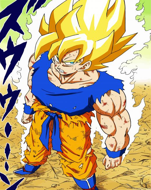 Saiyan Character Painting By Numberss.png