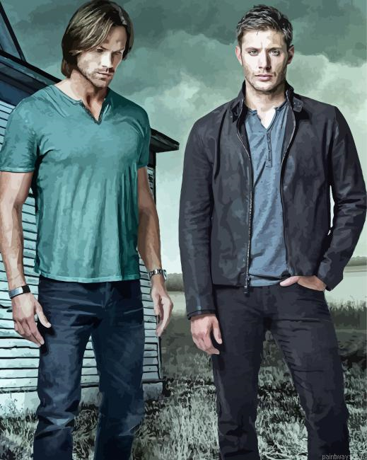 Sam And Dean Art Painting By Numberss.png