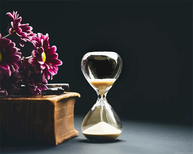 Sand Clock Clocks Painting By Numberss.png