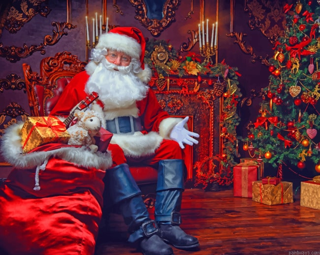 Santa Man Painting By Numberss.png
