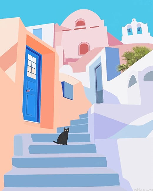 Santorini New Painting By Numberss.png