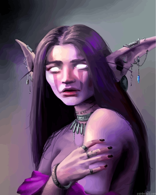 Scared Elf Woman Painting By Numbers.png