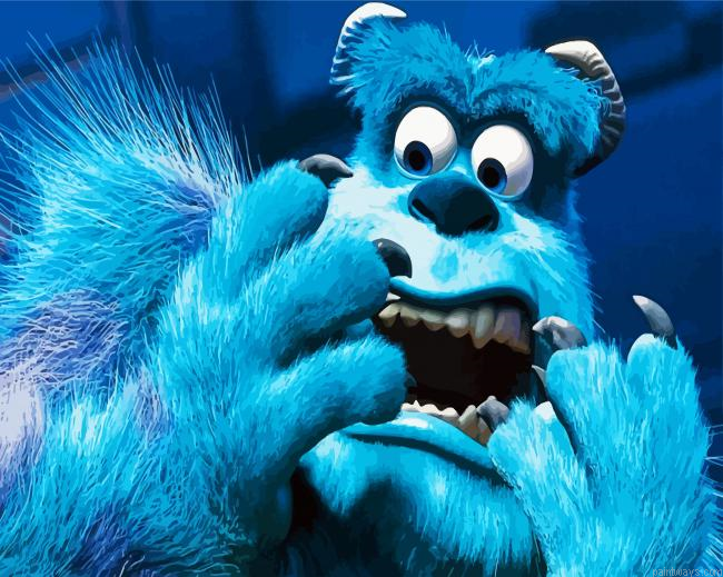 Scared Sulley Character Painting By Numberss.png