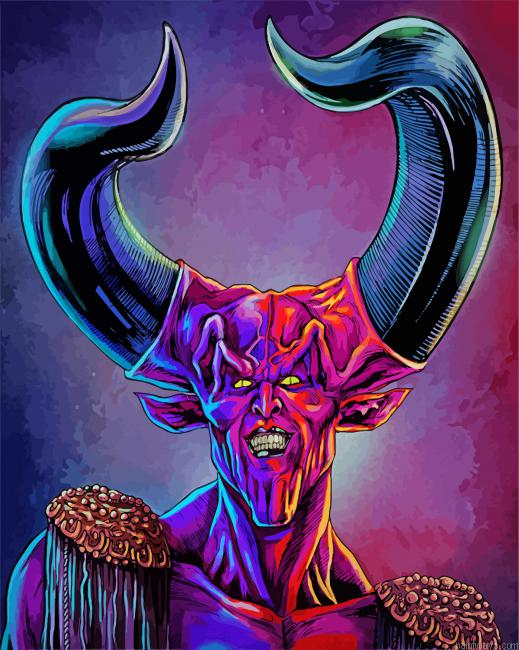 Scary Fantasy Devil Painting By Numberss.png