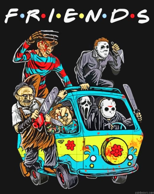 Scary Friends New Painting By Numberss.png