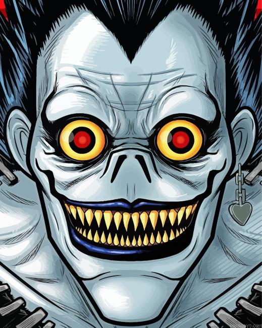 Scary Ryuk Close Up Painting By Numberss.png