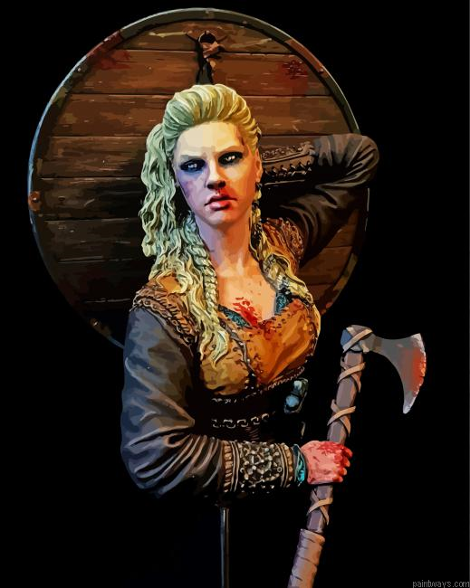 Scary Shieldmaiden Painting By Numberss.png