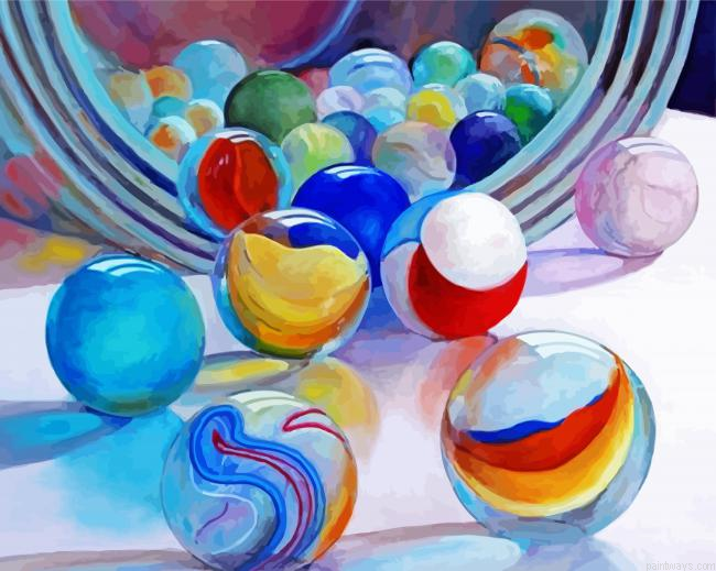 Scattered Marbles Painting By Numberss.png
