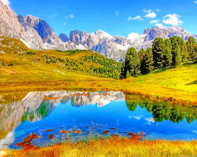 Scenic View Landscapes Painting By Numberss.png