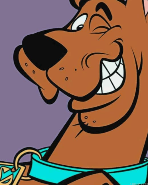 Scooby Doo Cartoon Arts Painting By Numberss.png