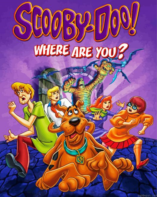 Scooby Doo Where Are You Poster Painting By Numberss.png