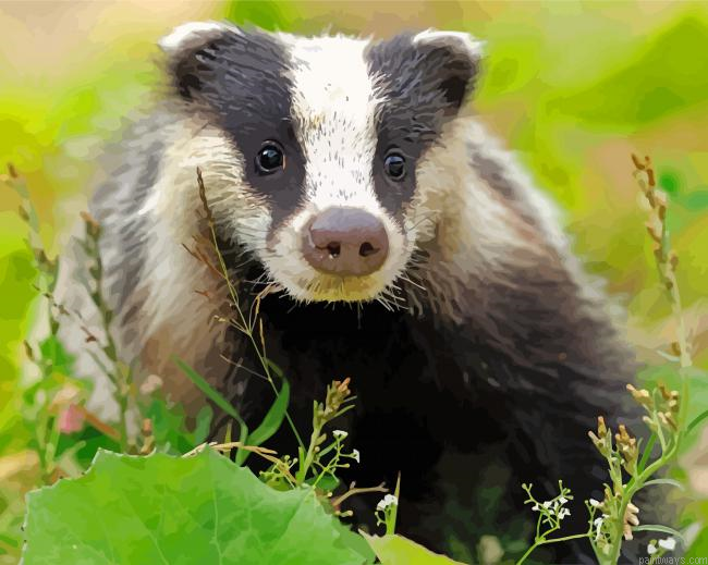 Scotland Badger Painting By Numbers.png