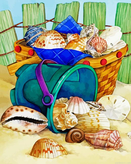 Sea Shells Painting By Numberss.png
