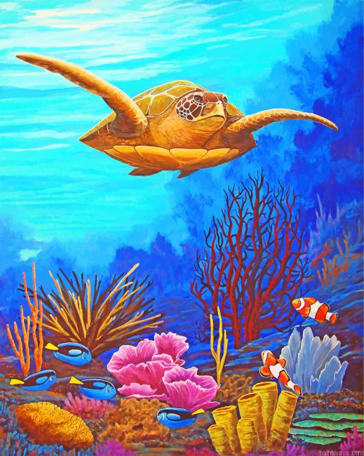 Sea Turtle Painting By Numbers.png