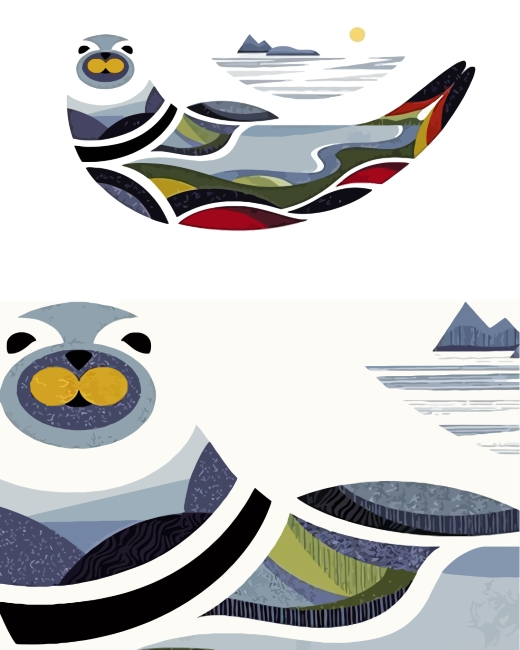 Seals Art Painting By Numberss.png