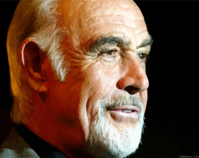 Sean Connery Side Profile Painting By Numberss.png