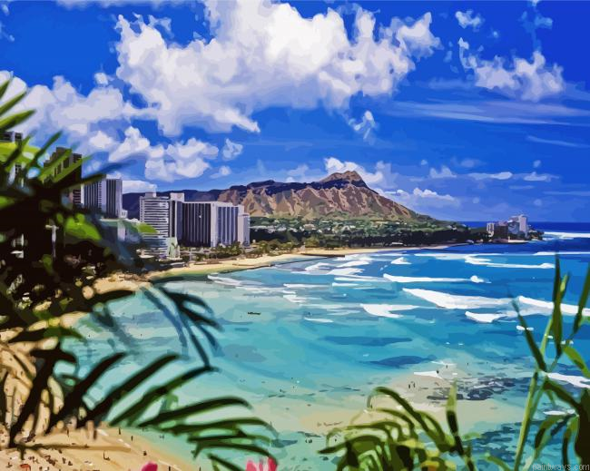 Seascape Honolulu Hawaii Painting By Numberss.png