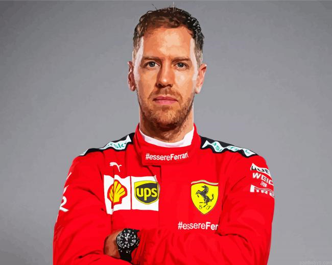 Sebastian Vettel Painting By Numberss.png
