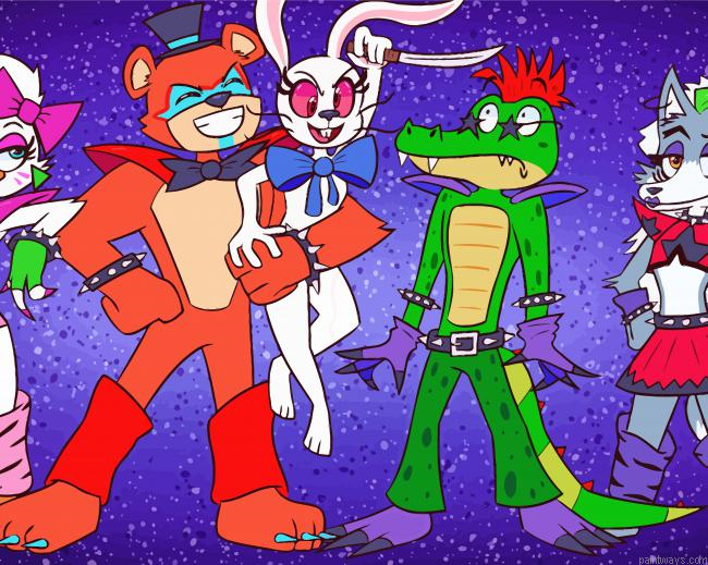 Security Breach Characters Painting By Numberss.png