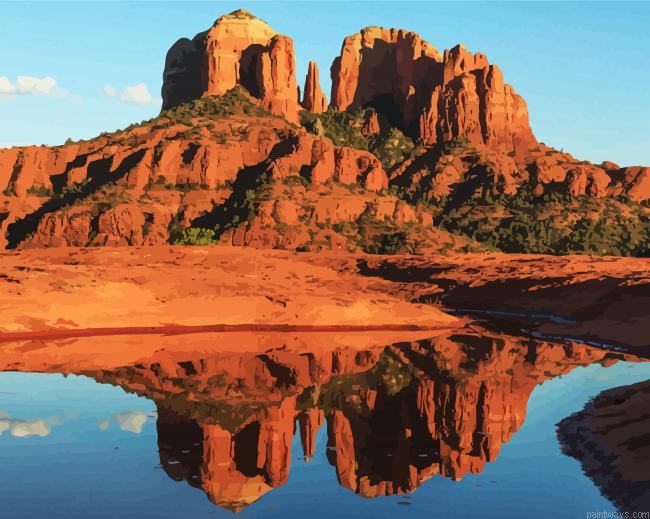 Sedona Reflection Painting By Numberss.png