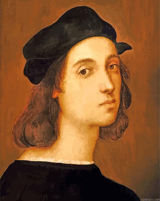 Self Portrait By Raphael Painting By Numberss.png