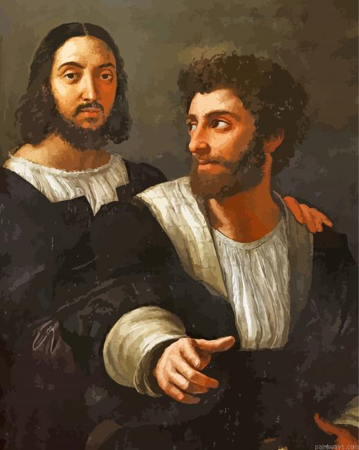 Self Portrait With A Friend Painting By Numberss.png