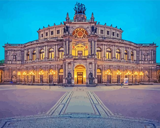 Semperoper Dresden Building Painting By Numberss.png