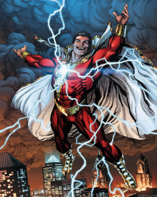 Shazam Superhero Painting By Numbers.png