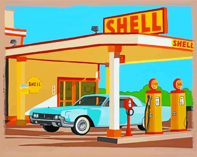 Shell Gas Station Painting By Numbers.png