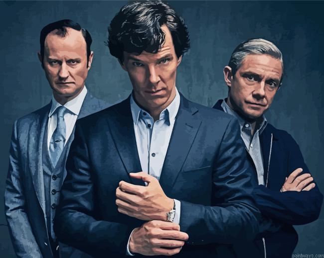 Sherlock Series Characters Painting By Numberss.png