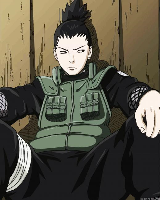 Shikamaru Character Painting By Numberss.png