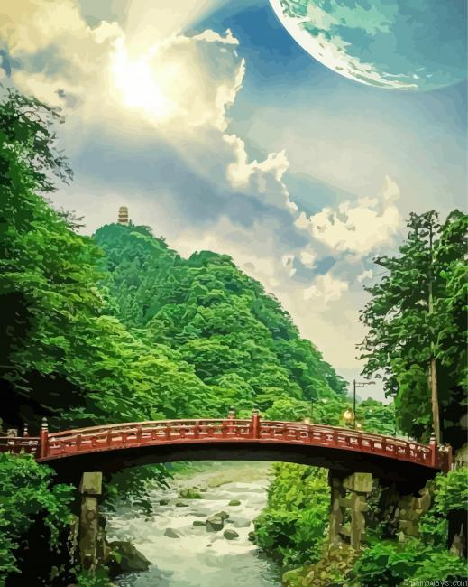 Shinkyo Japan Bridge Painting By Numberss.png