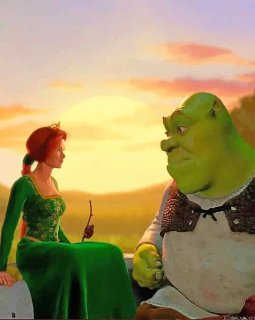Shrek And Princess Fiona Painting By Numbers.png
