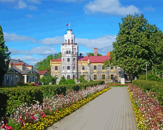 Sigulda Castle Painting By Numberss.png